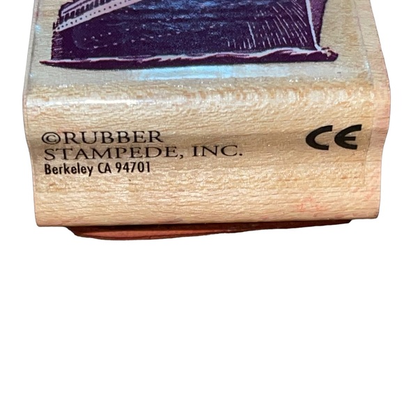 Rubber Stampede Nolstaligic Ship A2530D Retired HTF Card Making Mounted Stamp. - Picture 3 of 5